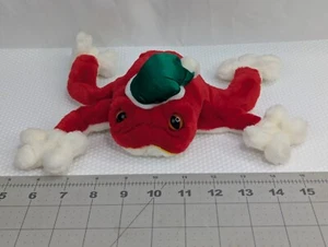 Chosun Red Frog Plush 8 Inch Christmas Stuffed Animal Toy - Imagen 1 de 9