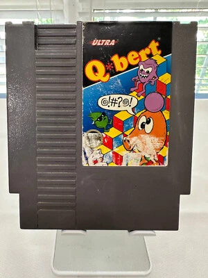 Qbert NES Good Condition Nintendo Entertainment System, 1989 Cleaned and Tested - Image 1 of 3