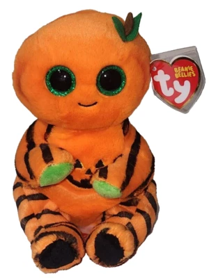 Ty Beanie Baby Bellies - TRICKSTER Pumpkin 6" NEW MWMTs Stuffed Animal Plush Toy - Image 1 of 4