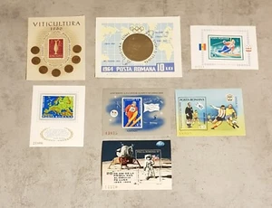ROMANIA OLYMPICS &SOCCER &SPACE &EVENTS &VITICULTURE 7 BLOCKS IMPERFORED MNH - Bild 1 von 1