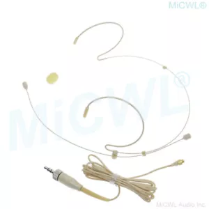 Micrófono HeadMic desmontable para Sennheiser inalámbrico 3,5 mm bloqueo estéreo beige - Imagen 1 de 4