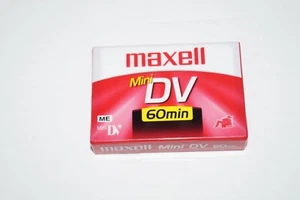 Maxell Mini DV 60 Minute Video Cassette Tape SINGLE NEW SEALED - Picture 1 of 3