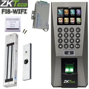 ZKTeco F18 WIFI Kit Fingerprint Time Biometric Attendance Door Access Control - Picture 1 of 8