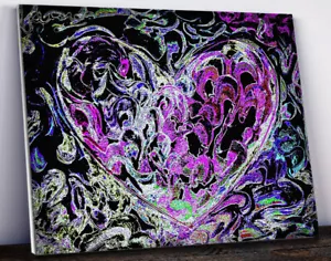 MARCO MARK - 'Cuore magico 1' • Stampa su tela firmata a mano verniciata a mano - Foto 1 di 1
