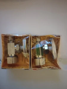 (2) MESSING HANDWERK OCR14C COMP GERADE MEHRDREH-STOPPVENTILE 1/2 ZOLL x 3/8 AUS - Bild 1 von 2
