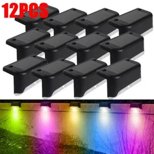 Lampada solare LED lampada da recinzione lampada da parete illuminazione strada giardino luce scale DE - Foto 1 di 55