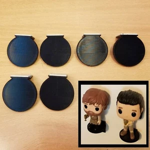 6 Stück schwarz klein ohne Nagel selbstklebend Wand Display Regal für Figur Funko Pops! - Bild 1 von 7