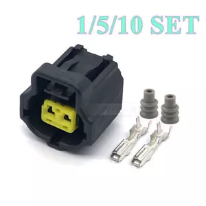 2 Pin/Way Automobile Temperature Sensor Socket Female Connector Plug Kit - Picture 1 of 3