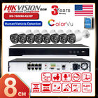 Lot de balles de sécurité Hikvision OEM 8CH 5 mégapixels ColorVU système de caméra IP 8 PoE NVR maison