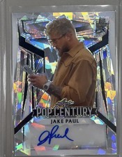 2023 Leaf Pop Century Metal Jake Paul Auto Autograph Silver Cracked Ice /25