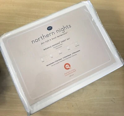 Juego de sábanas Northern Nights 600TC 100 % algodón defensa contra arrugas 4 piezas Foto 1 de 3