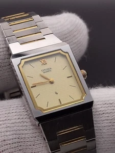 Reloj cuadrado vintage Citizen de cuarzo para mujer reemplazado por batería de Japón - Imagen 1 de 12