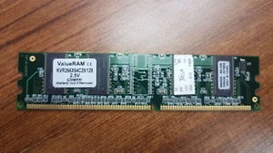 LOT OF 2 PCS. KINGSTON KVR266X64C25/128 128 MB DIMM 266 MHz DDR Memory - Picture 1 of 1