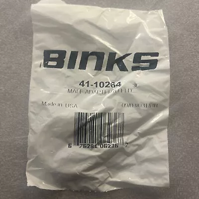 One BINKS MALE ADAPTER 41-10264  NEW IN UNOPENED FACTORY BAG  - Image 1 of 2