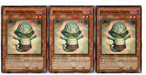 Yugioh - 3X Reptilianne Viper - Common - Unlimited - SOVR-EN023 - Near Mint - Picture 1 of 1