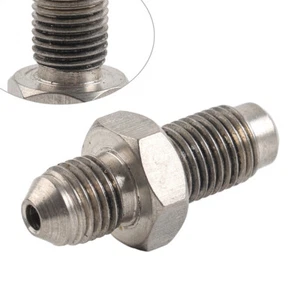 1PZ Raccordo Tubo Freno 3 AN Maschio a 3/8-24 Invertito Flare Maschio Raccordo Freno - Foto 1 di 10
