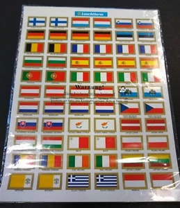Vlaggen- en landsnaamstickers eurolanden + Duitse muntsteden, jaartallen etc - Picture 1 of 2
