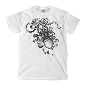 Kraken Spiced Rum Octopus weißes T-Shirt - schneller Versand! Hochwertig! - Bild 1 von 1