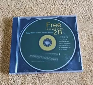 ZIGGY MARLEY Free Like We Want 2B 1995 Promo CD Mixes Elektra - Picture 1 of 8