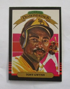 TONY GWYNN San Diego PADRES 1985 DONRUSS Diamond Kings BASEBALL CARD #25