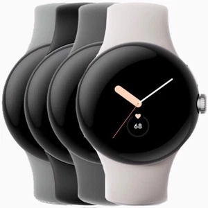 Google Pixel Watch 1 41mm GPS + Wi-Fi Steel Case + Band, Very Good - Picture 1 of 15