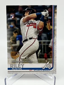 Estampilla de oro 150 años 2019 Topps Update Austin Riley #US100 Rookie RC SP - Imagen 1 de 2