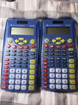 Texas Instruments TI-15 Explorer Elementary Calculator Lot of 2 - Image 1 of 4