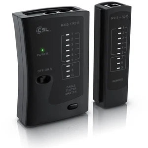 CSL RJ11/RJ45 Tester kabli LAN 2 szt. - Zdjęcie 1 z 7