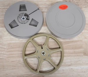 Schönes Vintage Paar 8 mm/Super 8 5" Filmaufnahmespulen Kunststoff & Metall - USA - Bild 1 von 3
