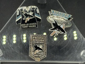 Lot of 3x San Jose Sharks Season Ticket Holder Pins - Picture 1 of 1
