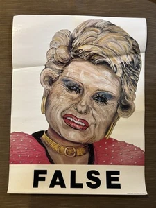 RARE 1988 Robbie Conal Mirage Editions Tammy Faye Bakker 18" x 24" Poster- FALSE - Picture 1 of 6