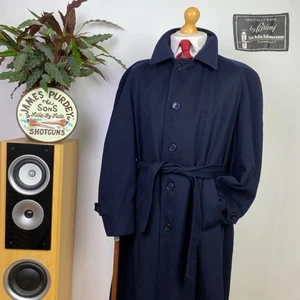 BRIONI (42 UK) Pure 100% Cashmere Long Raglan Overcoat Trench Coat Belted Jacket - Picture 1 of 22