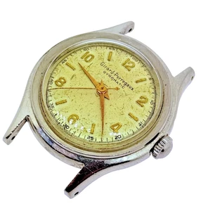 GIRARD PERREGAUX - GYROMATIC - BUMPER AUTOMATIC -MILITARY STYLE MENS WRIST WATCH - Picture 1 of 14