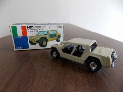Tomica Caja Azul F65 Lamborghini Cheetah 1/62 Tomy Hecho en Japón Raro Foto 1 de 4