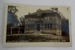 Doolittle Library, Hopkinton, IA RPPC Circa 1915-1920 Delaware County, Iowa - Picture 1 of 2