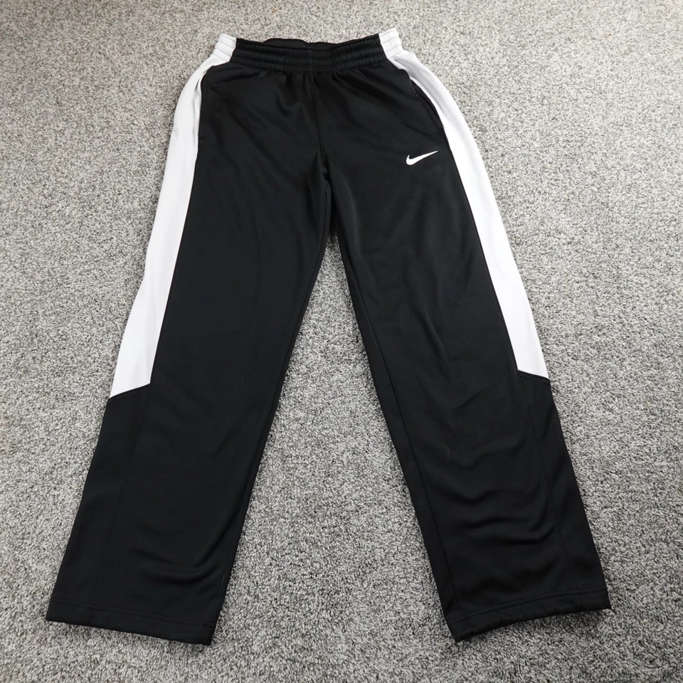 Calça de moletom Nike masculina M preta ajuste térmico Swoosh cordão jogger academia folgada - Imagem 1 de 4