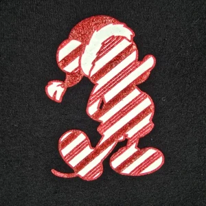 Disney WDW Spirit Jersey Shirt Damen klein schwarz Mickey Weihnachten Zuckerstange - Bild 1 von 10