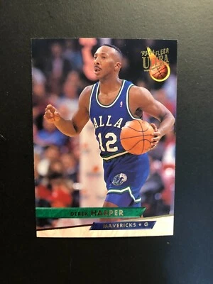 1993 DEREK HARPER Fleer  Basketball Card # 44 Made in USA - Image 1 of 4