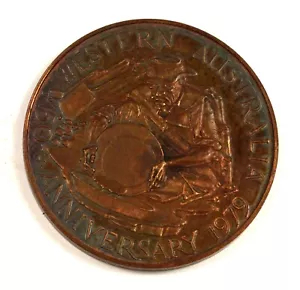 150th Anniversary Western Australia 1979 Swan River Colony Founded 1829 Medal - Picture 1 of 2