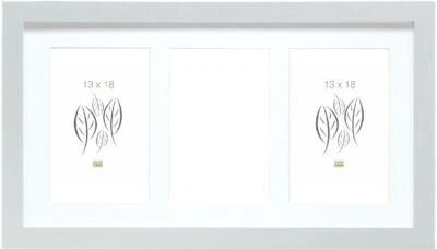 Deknudt S66KD1 Bilderrahmen Silber 3 Fotos Passepartout 13x18 cm - Bild 1 von 4