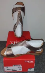 NUEVO EN CAJA PIKOLINOS Formentera W8Q-0818CL Sandalias Piedra Cuero Metálico Talla 39 EU - Imagen 1 de 3
