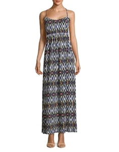Maxi abito stampato Saks Fifth Avenue taglia small NUOVO - Foto 1 di 7