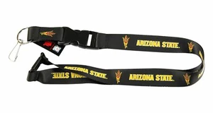 NEW 2022 BLACK ARIZONA STATE SUN DEVILS ASU Dynamic Clip On Keychain Lanyard - Picture 1 of 1