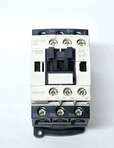ONE Schneider Electric LC1D18MD Contactor, 18A, 220V DC, 3-Pole  - Picture 1 of 7