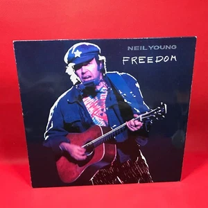 NEIL YOUNG Freedom 1989 vinyl LP + INNER Rockin' In The Free World Crime in the - Picture 1 of 6