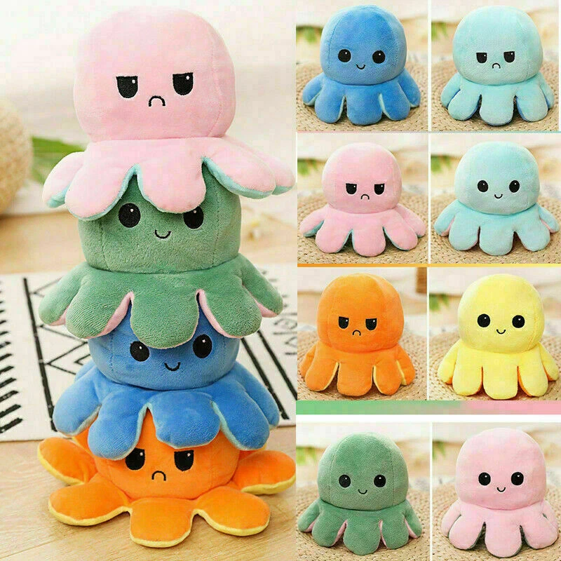 MONDOGAMES PUPAZZO PELUCHE POLPO REVERSIBILE GIOCATTPUPAZZO PELUCHE POLPOLO PELUCHE PUPAZZO