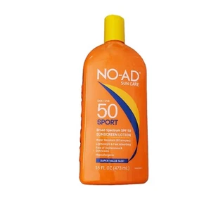 NEW NO-AD Sport SPF 50 Sunscreen Lotion 16 OZ - Picture 1 of 4