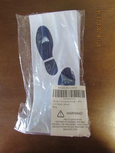 24 shoe footprint vinyl decal stickers, blue - Picture 1 of 2