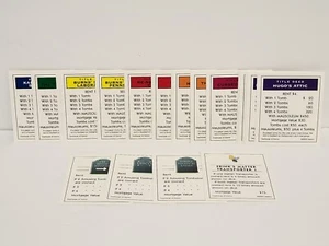 THE SIMPSONS Treehouse of Horror Monopoly CARTE IMMOBILIARI pezzi di ricambio - Foto 1 di 10