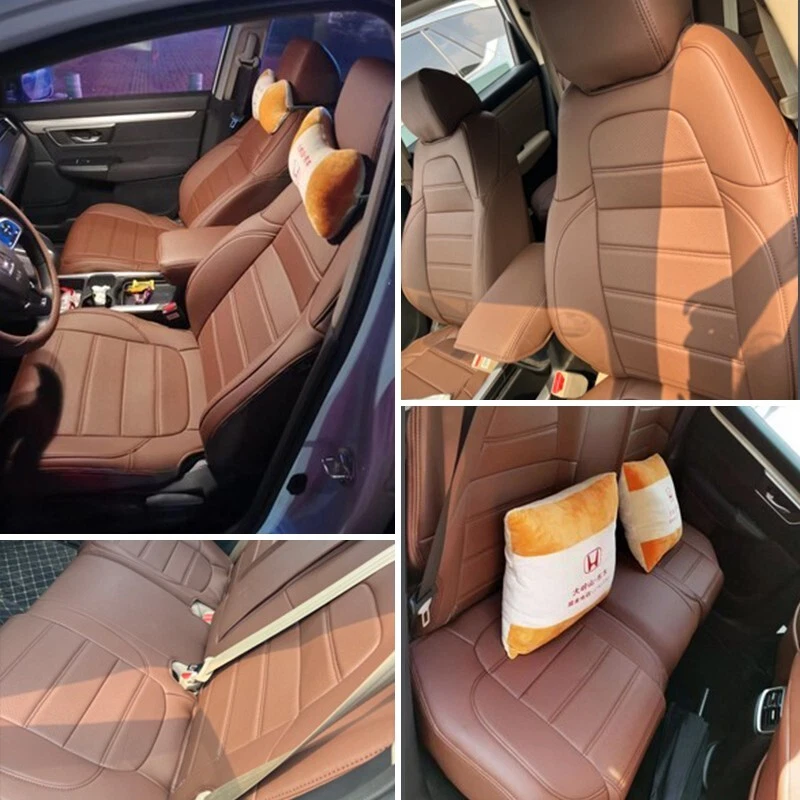 PARA HONDA 2001-2024 ACUERDO COJINES DE CUERO MOTOPTES FUNDAS DE ASIENTO DE COCHE PERSONALIZADAS Foto 1 de 4